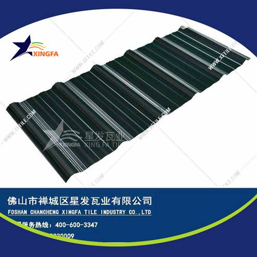 新型材料屋面建材墨綠色防腐瓦 大型畜牧業鋼結構廠房用梯形塑料瓦 pvc塑鋼瓦濟寧廠家批發價格